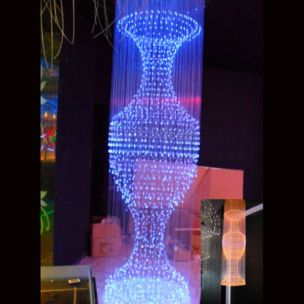 Optic fiber ceiling lighting kits for sauna room decoration crystal chandelier