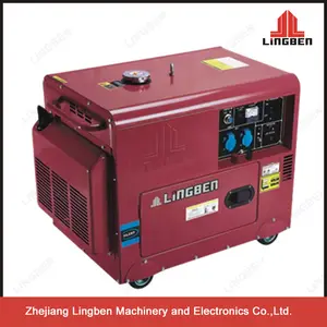 Zhejiang Lingben Boa Qualidade 186F Motor Diesel Preço Gerador Diesel da Soldadura LB6000LNW