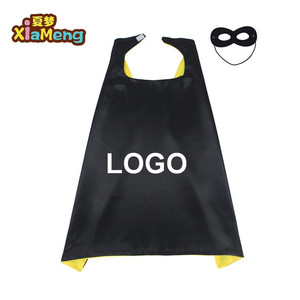 Costume avec logo imprimé en satin pour enfants, double couche, personnalisé, <span class=keywords><strong>super</strong></span> héros, 70x70cm, 10 pièces - Product Image 4
