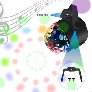 Venta caliente Control de sonido de voz RGB <span class=keywords><strong>Dj</strong></span> Flash Strobe Lamp 7 modos Magic Disco Light - Product Image 5