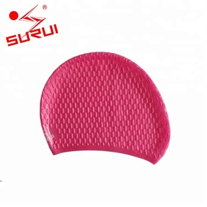 Silicone Étanche Dames De <span class=keywords><strong>Natation</strong></span> Chapeaux Bulle Filles <span class=keywords><strong>Bonnet</strong></span> De Bain - Product Image 3