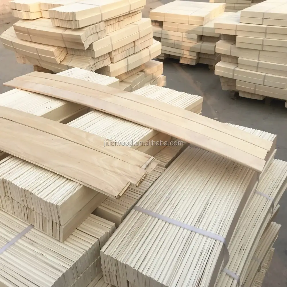 Деревянная кровать с реечками/цельная древесина любого типа, двойной размер