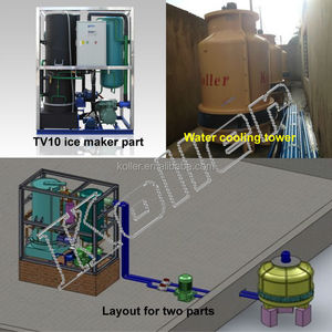 Prix de la machine à glaçons tubulaires Koller 1 tonne/jour TV10 petite taille États-Unis - Product Image 3