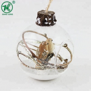 Làm bằng tay bán buôn Kính giáng sinh Bóng đồ trang trí số lượng lớn - Product Image 6