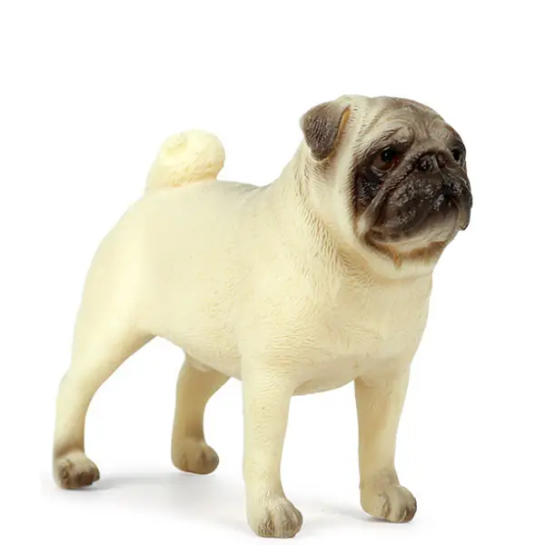 Pug Perro Bulldog 47cmH tamaño de la vida real Suave Juguete Peluche Nuevo Con Etiquetas 