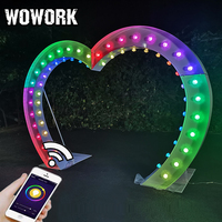 Arches de mariage en forme de cœur WOWORK faites à la main pour la location d'événements de mariage 2026