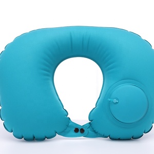 Yumuşak <span class=keywords><strong>U</strong></span> şekilli el basın pompası hava şişme hava seyahat boyun yastığı - Product Image 3