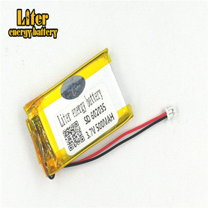 Plug 1.25-2 P 3.7 V 602035 mah 500 lithium polymer lipo rechargeable battery li ion Solar lithium battery with PCM - Product Image 3