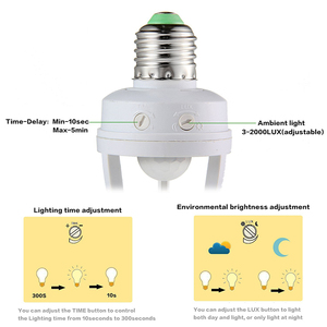360 prezzo e27 supporto della lampada pir <span class=keywords><strong>sensore</strong></span> di movimento del <span class=keywords><strong>sensore</strong></span> <span class=keywords><strong>A</strong></span> <span class=keywords><strong>Infrarossi</strong></span> - Product Image 5