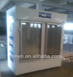 Merchandiser de hielo para puerta de cristal (uso interior)