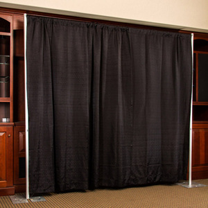 Phông Nền Sân Khấu Rèm Và Ống Treo Màu Đen Bán Sỉ - Product Image 1