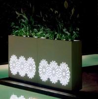 Pot de fleurs lumineux solaire en aluminium doré, grand pot de jardinage, style tour, nouveauté, étagère en fer nordique, fabricant indien