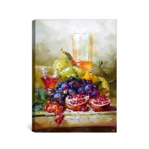 Wall art decor still life fruit oil painting for home and restaurant