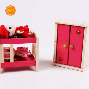 Proveedor de China 100% hecho a mano de los niños de juguete de madera, muebles de casa de muñecas en miniatura casa de muñecas de madera - Product Image 6