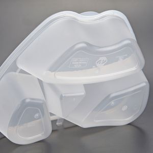 Boîte à <span class=keywords><strong>lunch</strong></span> jetable pp de qualité alimentaire <span class=keywords><strong>plateau</strong></span> en plastique avec 4 compartiment - Product Image 5