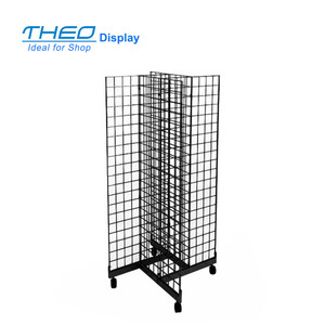 חוט Gridwall שבשבת תצוגה עם גלגלים <span class=keywords><strong>4</strong></span> דרך - Product Image 1