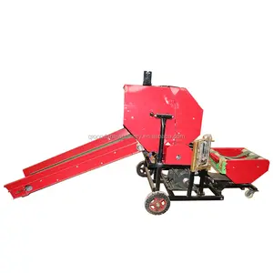 Square baler corn silage compress hay pressing bagging packing machine