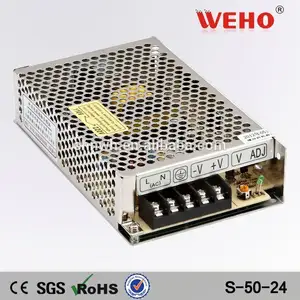 profesional fuente de alimentación de conmutación fabricante 50w 24 voltios de alimentación smps 24v 2a