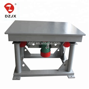 Mesa vibratoria de fundición profesional DZJX, maquinaria de fabricación de ladrillos para plataforma de agitación de hormigón de Chocolate