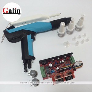Machine de revêtement de <span class=keywords><strong>poudre</strong></span> électrostatique, pulvérisateur manuel avec cascade et PCB - Product Image 4