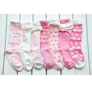 Tricot motif rose et jaune rayé école <span class=keywords><strong>chez</strong></span> <span class=keywords><strong>les</strong></span> adolescentes <span class=keywords><strong>filles</strong></span> tube chaussette - Product Image 2
