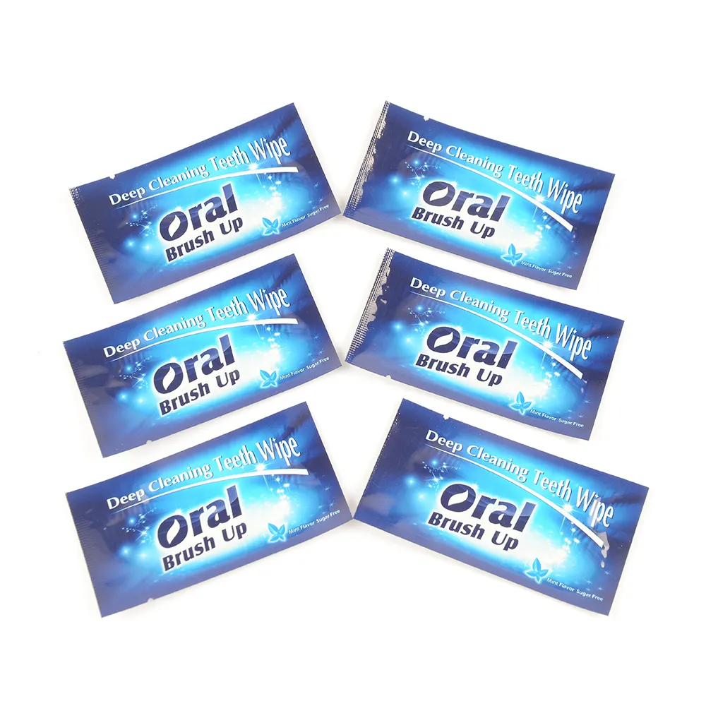 CE Approved Dental Teeth Cleaning Oral Finger Wipe Tooth Whitening Wipe