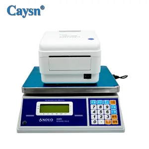 Balance électronique numérique haute qualité avec série imprimée, étiquettes autocollantes thermiques de 4 pouces, compatibles avec plusieurs largeurs de papier