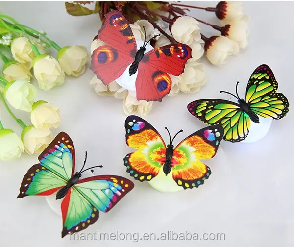 LED Colorful Butterfly Shape 3d led night light led small night light