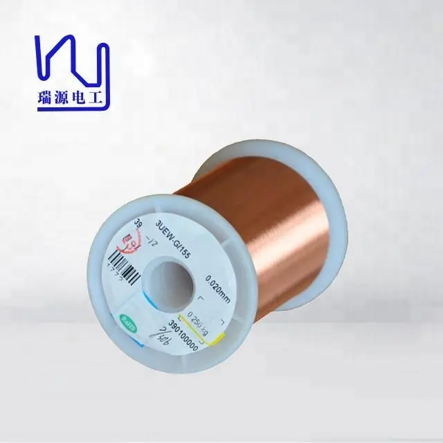 1UEW / 155 Enamel Coated Magnet Wire , 0.012 - 0.8mm Generator Copper Wire