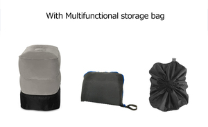 Trẻ em Người lớn máy bay du lịch gối có thể điều chỉnh chiều cao du lịch <span class=keywords><strong>Inflatable</strong></span> chân phần còn lại gối lớn Van đệm - Product Image 5