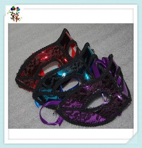 レース付きファンシードレスコスチュームベネチアンマスカレードパーティーマスクレースHPC-0429 - Product Image 3