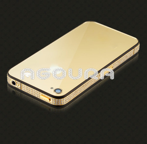 Роскошное Золотое стекло для <span class=keywords><strong>iphone</strong></span> зеркало золотой ободок для <span class=keywords><strong>iphone</strong></span> - Product Image 2