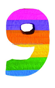 Nouveau dernier style arc-en-ciel numéro 10 <span class=keywords><strong>Pinata</strong></span> pour fête d'anniversaire d'enfants - Product Image 5