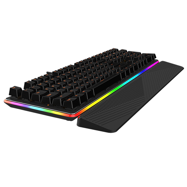 Hot New Feature RGB Side Light Multi-color Gaming Keyboard with Cherry MX , Kailh and Jixian Switches
