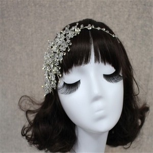 100% hecho a mano de la moda europea de cristal boda banda nupcial banda de pelo accesorios <span class=keywords><strong>para</strong></span> el cabello flores - Product Image 2