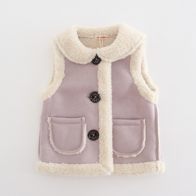 PHB12962 оптовая продажа, модные зимние жилеты для маленьких девочек
