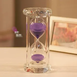 15 Min Colorful Handmade Crystal Hour Glass Crafts wedding souvenirs from China