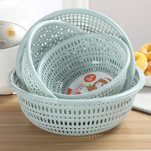 Plastic Round Washing Basket,Fruit Vegetable Plastic Basket