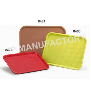 rectangular plastic fast food serving tray