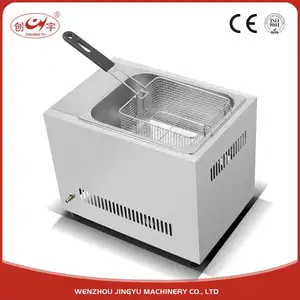 Chuangyu Fábrica de Acero Inoxidable Cocina de Gas Utilizado Freidora/Freidora Churros