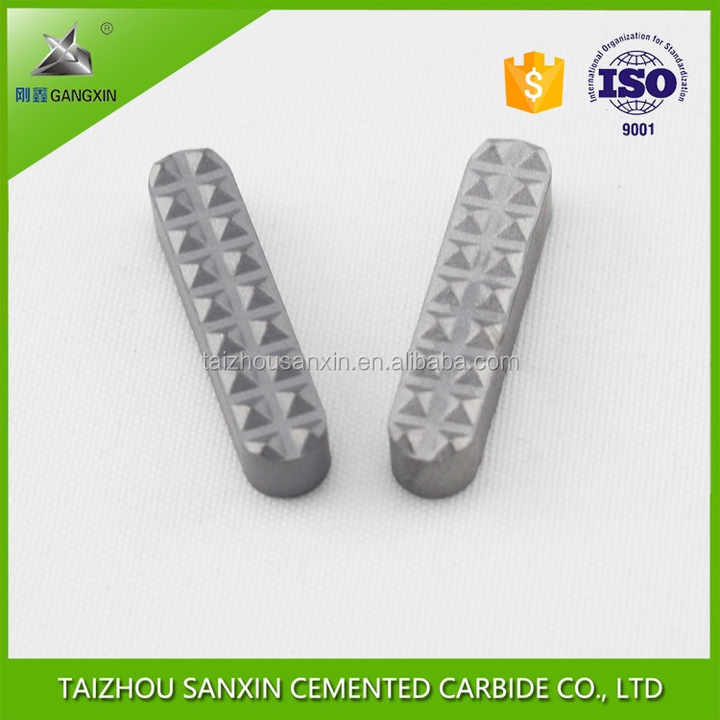 Factory wholesale durable customized YG11C cemented tungsten carbide gripper inserts for chuck jaws sanxin