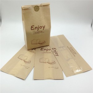 Personalizado impreso de papel kraft bolsas de pan tostado con ventana de visualización - Product Image 5