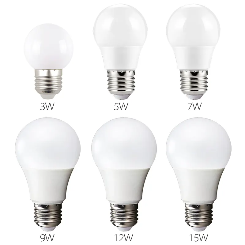 A60 Kunststoff 220 Grad LED-Lampe 5W 7W 9W 11W 15W 18W E27 B22 LED-Lampe LED-Licht