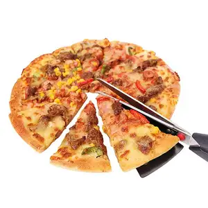 Directo de fábrica Multi-funcional de acero inoxidable pastel cortador cubiertos Pizza tijeras desmontable con espátula