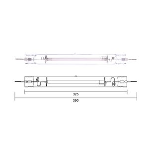 Bombilla de Luz de Cultivo <span class=keywords><strong>HPS</strong></span> de Doble Extremo K12x30s de 1000 W, Lámpara Hidropónica DE con Cuerpo de Vidrio, Clasificación IP68 para Aplicaciones de Floración - Product Image 2