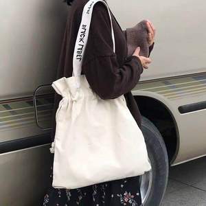 Trung Quốc Nhà sản xuất thời trang vải dây rút công suất lớn Vai Túi Phụ Nữ Túi Xách Pouch Tote cho mua sắm - Product Image 3