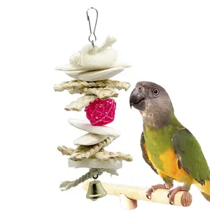 Parrot toys bird toys calcium supplements cuttlefish bones maize leaves Luffa slices rattan balls and biting toys