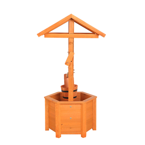 Fontaine à souhaits <span class=keywords><strong>en</strong></span> <span class=keywords><strong>bois</strong></span> d'extérieur, jardinière avec seau à fleurs suspendu, fontaine à souhaits <span class=keywords><strong>en</strong></span> <span class=keywords><strong>bois</strong></span>, jardinière - Product Image 3