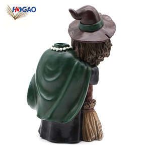 Figuras de bruja hechas a mano de tamaño personalizado, decoración para el hogar y el jardín, muñecas de resina, bruja de Halloween, venta directa de fábrica de China - Product Image 6