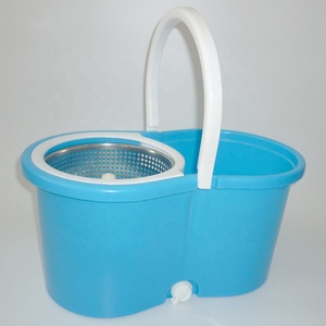 Outils de nettoyage IMAXX ménage multifonctionnel bleu 360 seau de vadrouille avec <span class=keywords><strong>essoreuse</strong></span> en acier inoxydable - Product Image 3